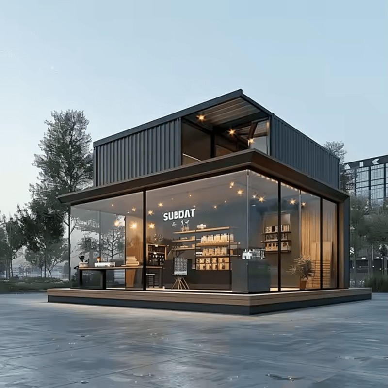 Prefabrykowany dom kontenerowy dla sklepów